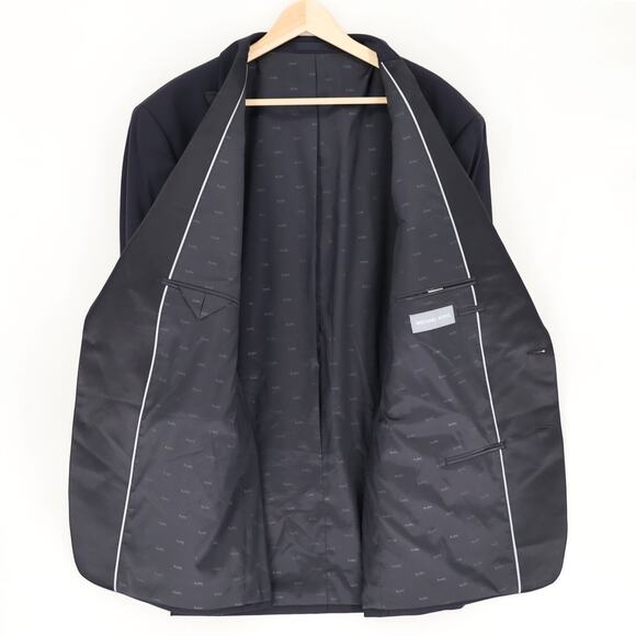 Michael Kors Men's Black Wool Katcher Classic-Fit Formal Tuxedo Jacket Size 50L - Picture 6 of 8